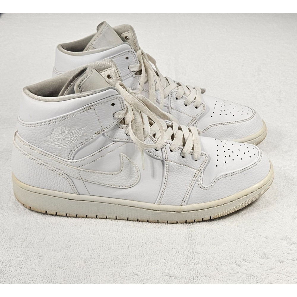 Nike Air Force 1 Men's High Top Lace-Up Sneakers, Solid White size 11